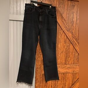 MOTHER Black Denim Pants